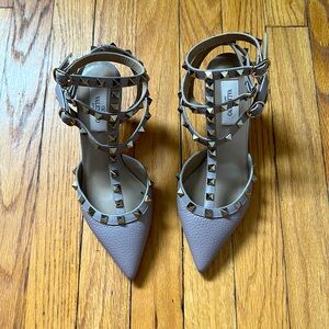 Valentino Gravani Rockstud Caged Pointed Toe Pumps- Size 37